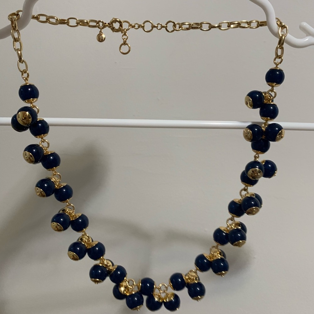 J.Crew beaded necklace and earring set.
